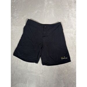 Vintage Quiksilver Boardshorts Swim Trunks Size 33 Black Nylon Hong Kong 90s Y2K